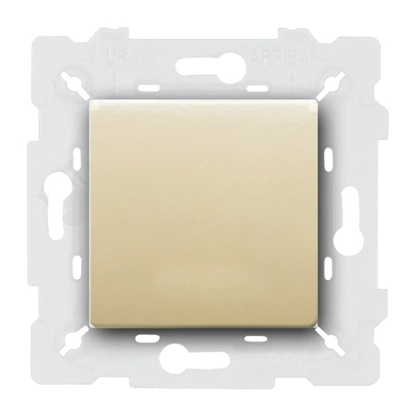  Розетка с заземлением и с крышкой Fede Vintage Porcelain Бежевый (в сборе)